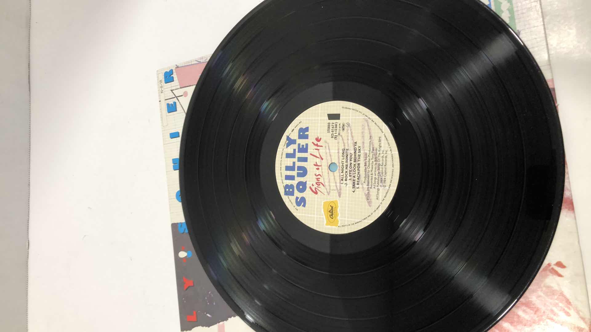 Photo 1 of BILLY IDOL SIGNS OF LIFE JAPANESE IMPORT RECORD ALBUM