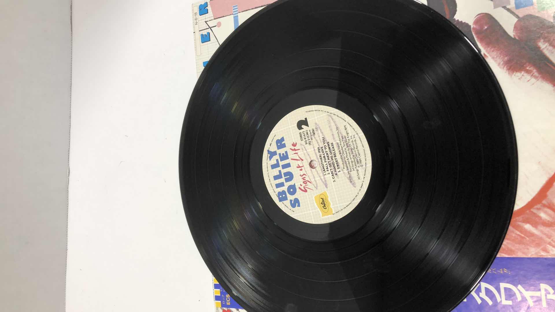 Photo 1 of BILLY IDOL SIGNS OF LIFE JAPANESE IMPORT RECORD ALBUM