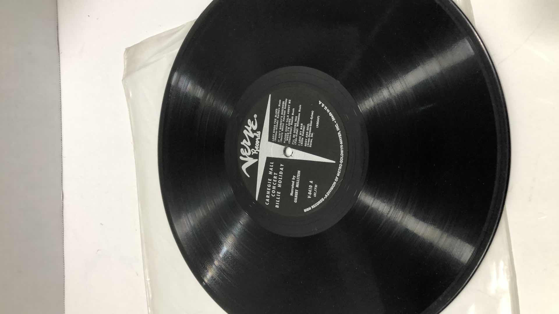 Photo 1 of BILLIE HOLIDAY CARNEGIE HALL CONCERT RECORD ALBUM