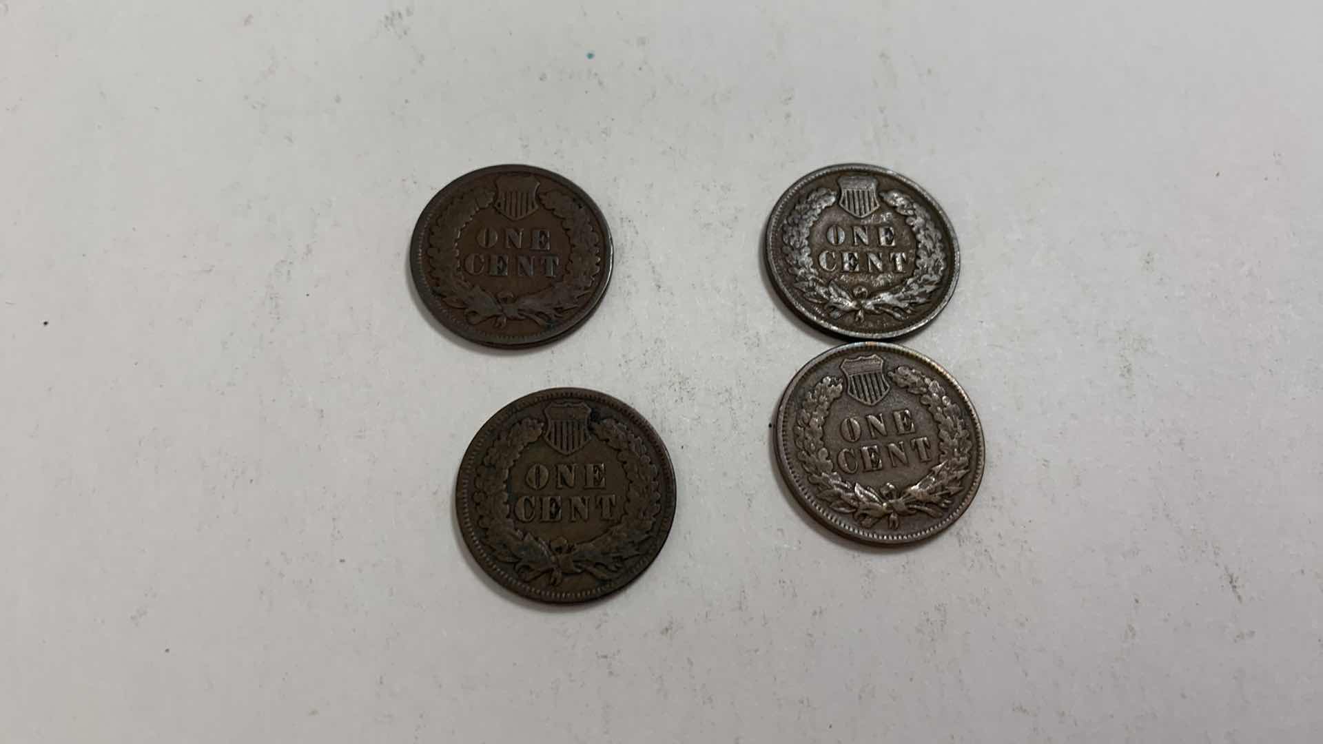 Photo 1 of FOUR INDIAN HEAD CENTS