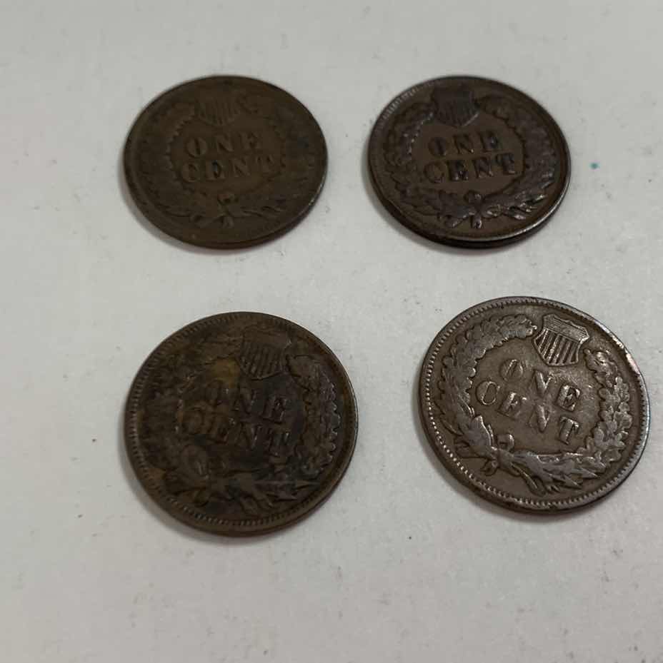 Photo 1 of FOUR INDIAN HEAD CENTS
