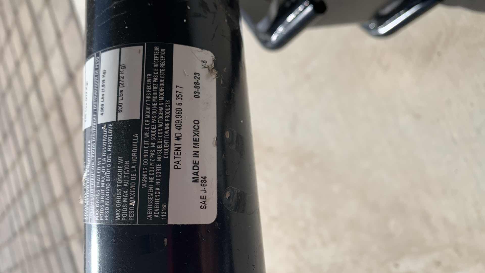 Photo 4 of DRAW-TITE TRAILER HITCH 5000 LB CAPACITY