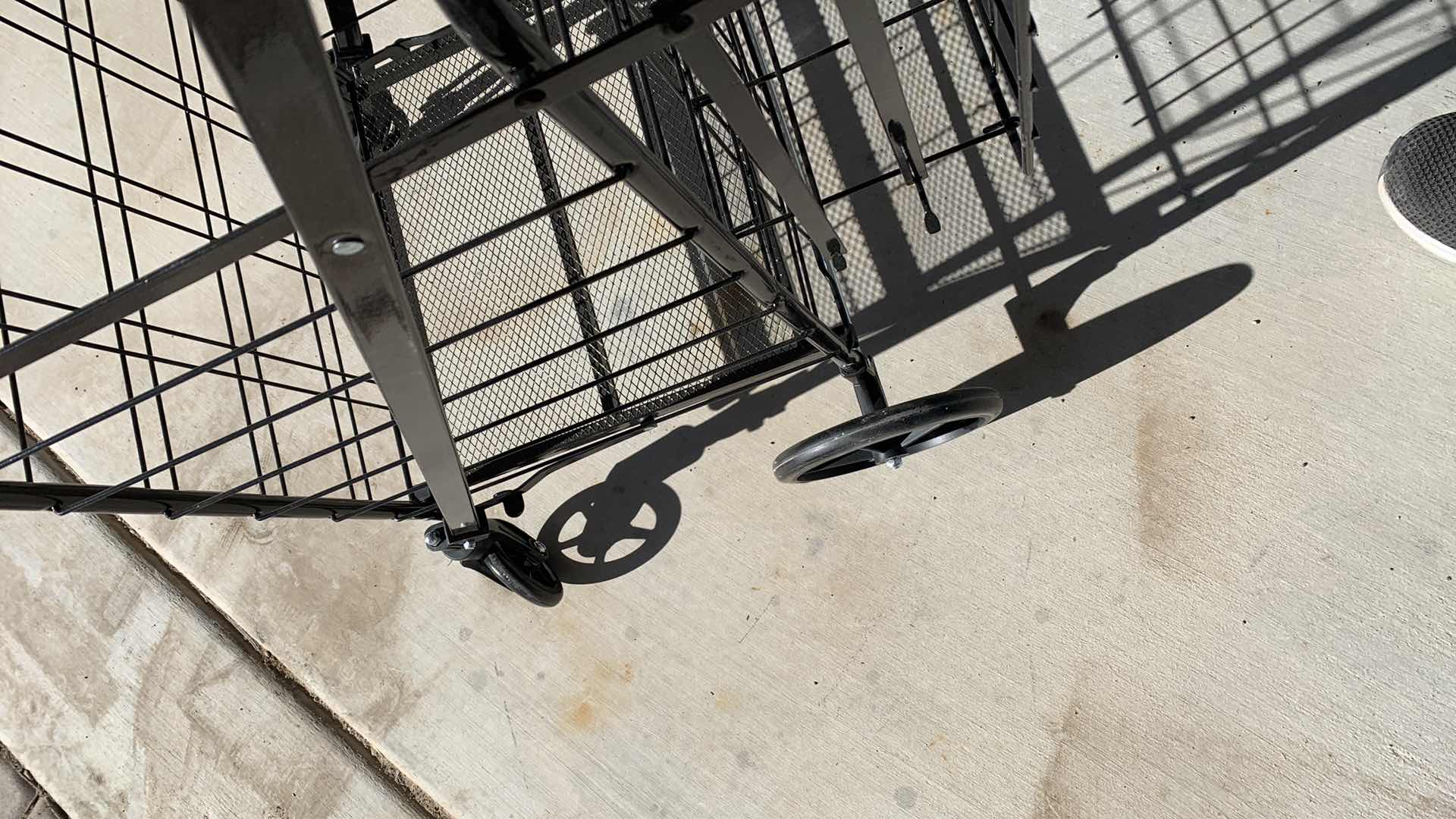 Photo 1 of LIGHTWEIGHT STEEL COLLAPSABLE SHOPPING CART