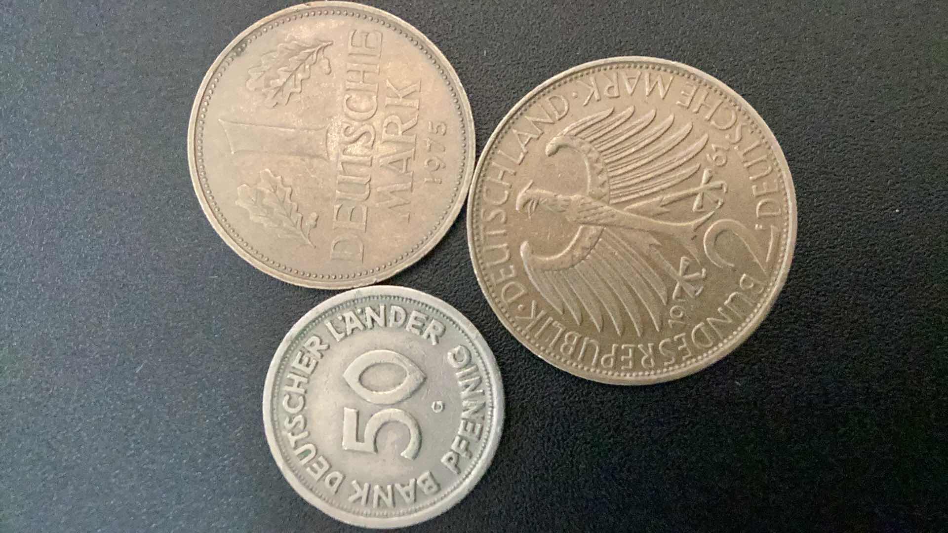Photo 1 of 3 COLLECTIBLE COINS GERMANY- 1849 1861, 1975