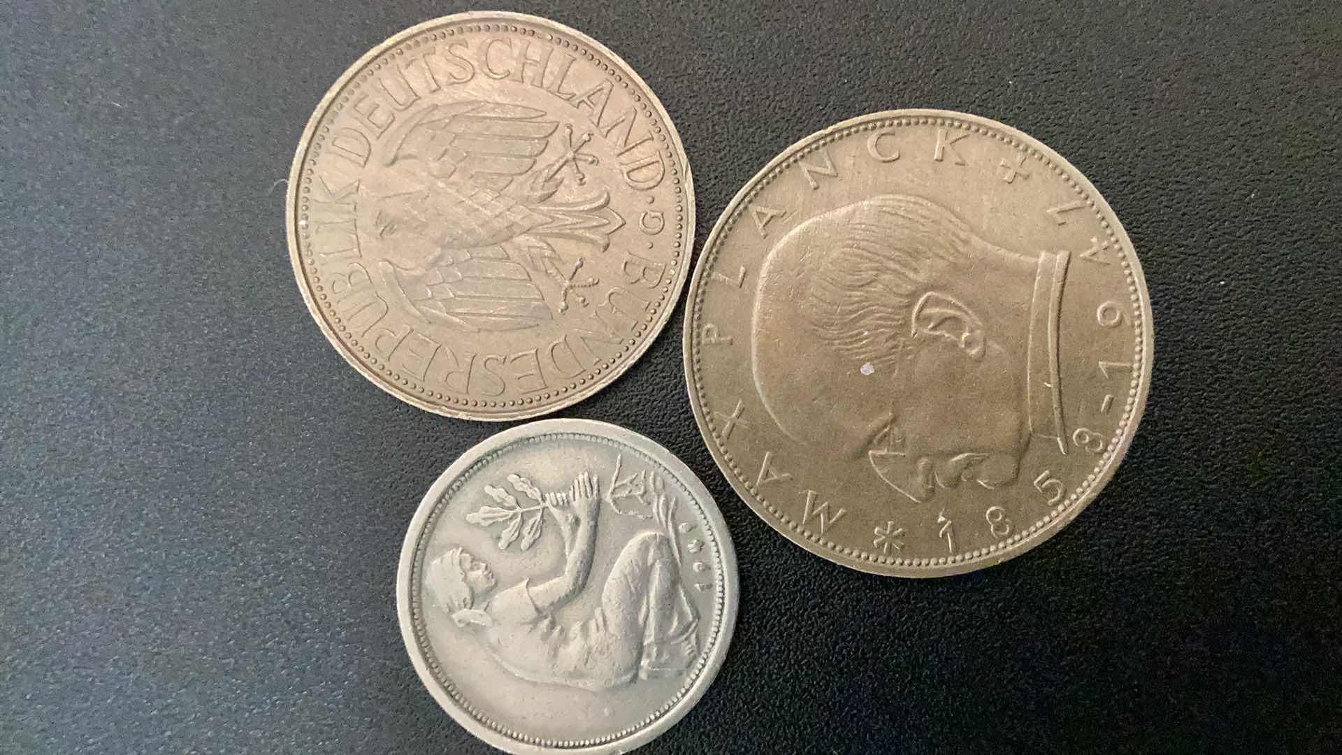 Photo 1 of 3 COLLECTIBLE COINS GERMANY- 1849 1861, 1975