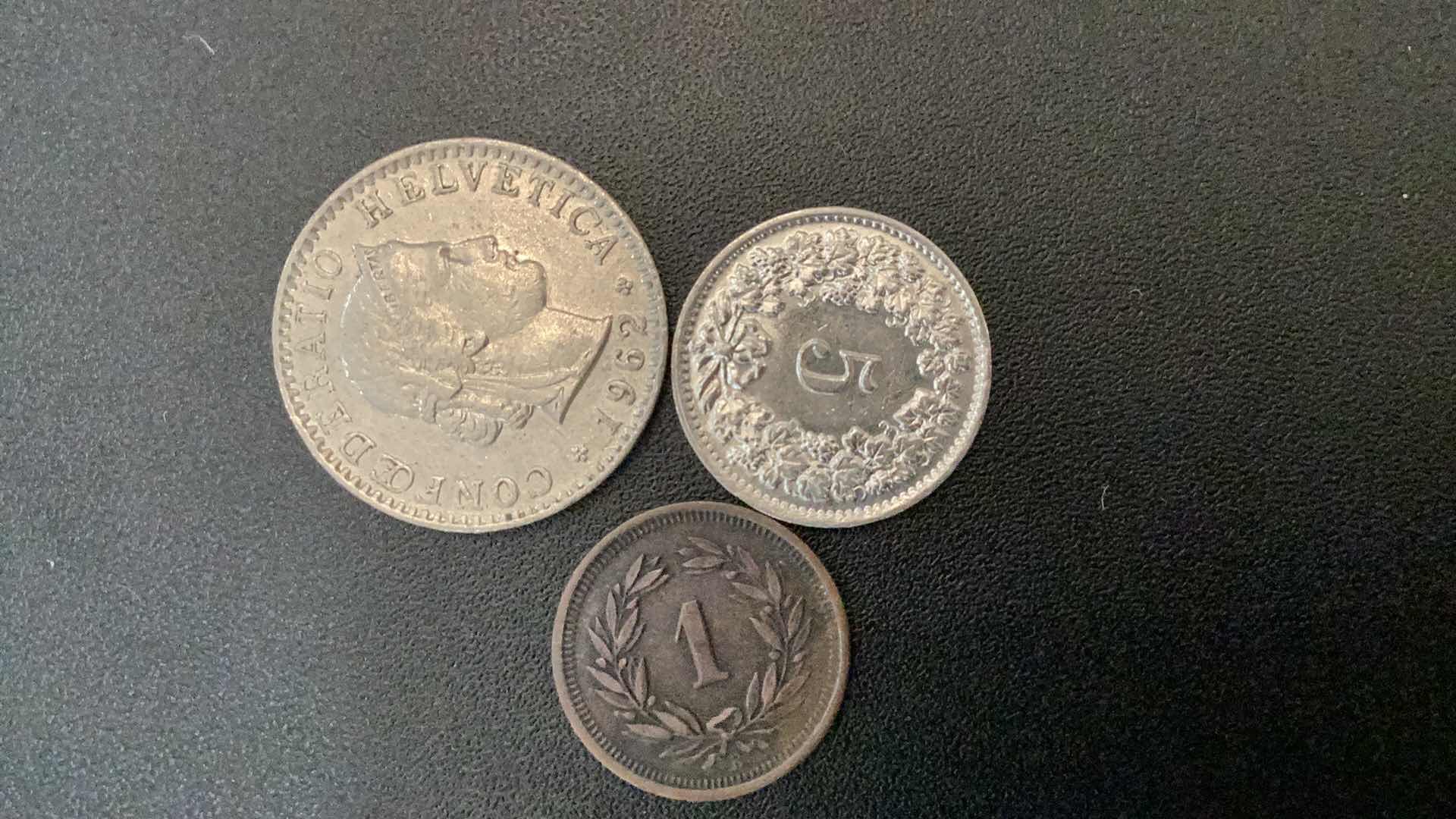 Photo 1 of 3 COLLECTIBLE COINS - SWITZERLAND 1936, 1939, 1962