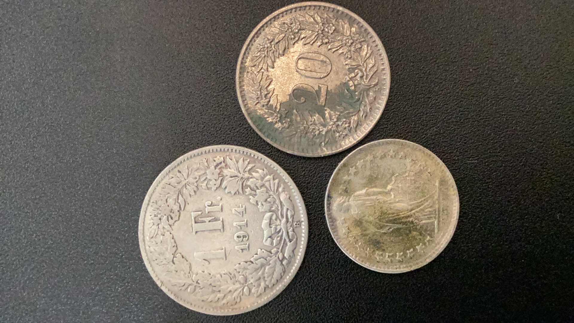 Photo 1 of 3 COLLECTIBLE COINS - SWITZERLAND 1944, 1946, 1967