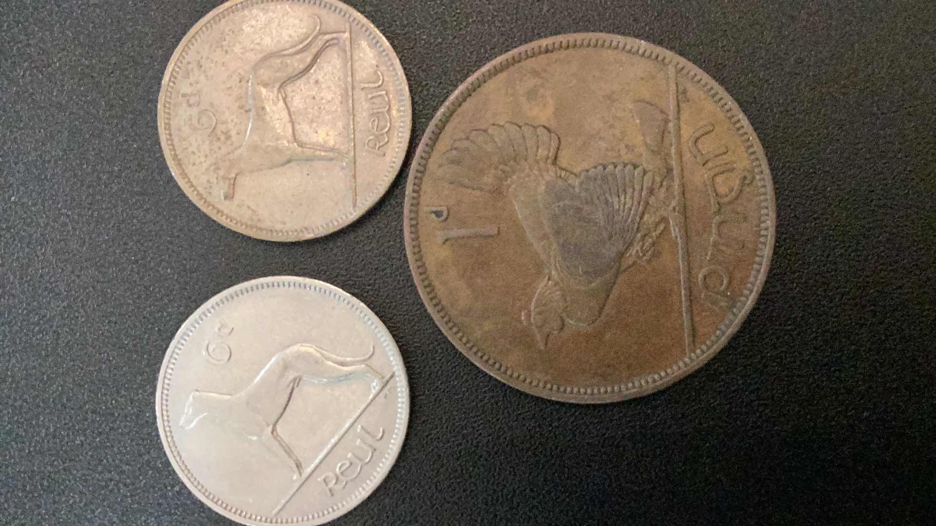 Photo 1 of 3 COLLECTIBLE COINS - IRELAND 1940, 1937, 1955