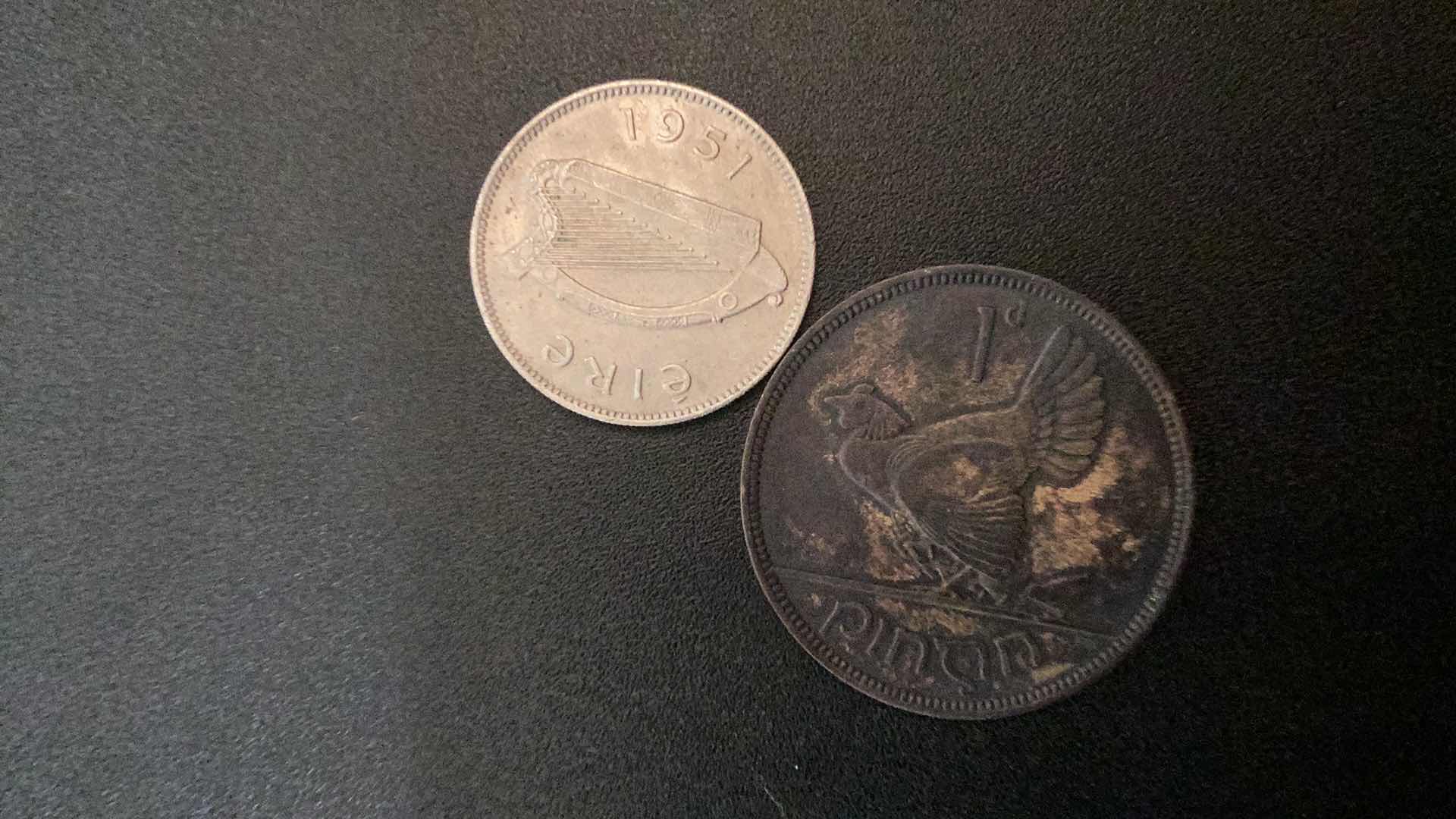 Photo 1 of 2 COLLECTIBLE COINS - IRELAND 1937, 1951