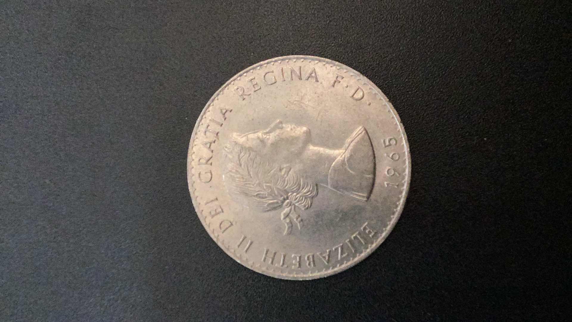 Photo 1 of COLLECTIBLE COIN GREAT BRITAIN 1965 WINSTON CHURCHILL