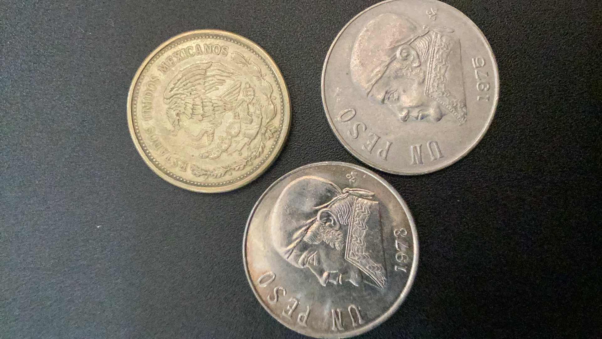 Photo 1 of 3 COLLECTIBLE COINS - MEXICO 1975 1978, 1984