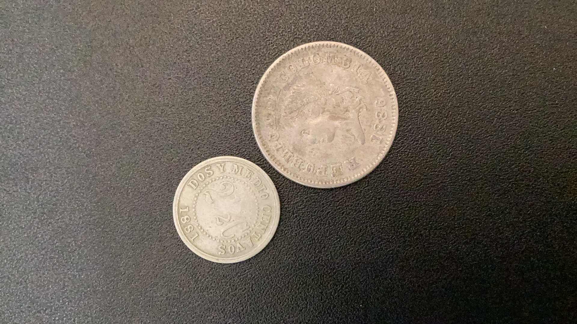 Photo 1 of 2 COLLECTIBLE COINS - COLUMBIA 1881, 1886