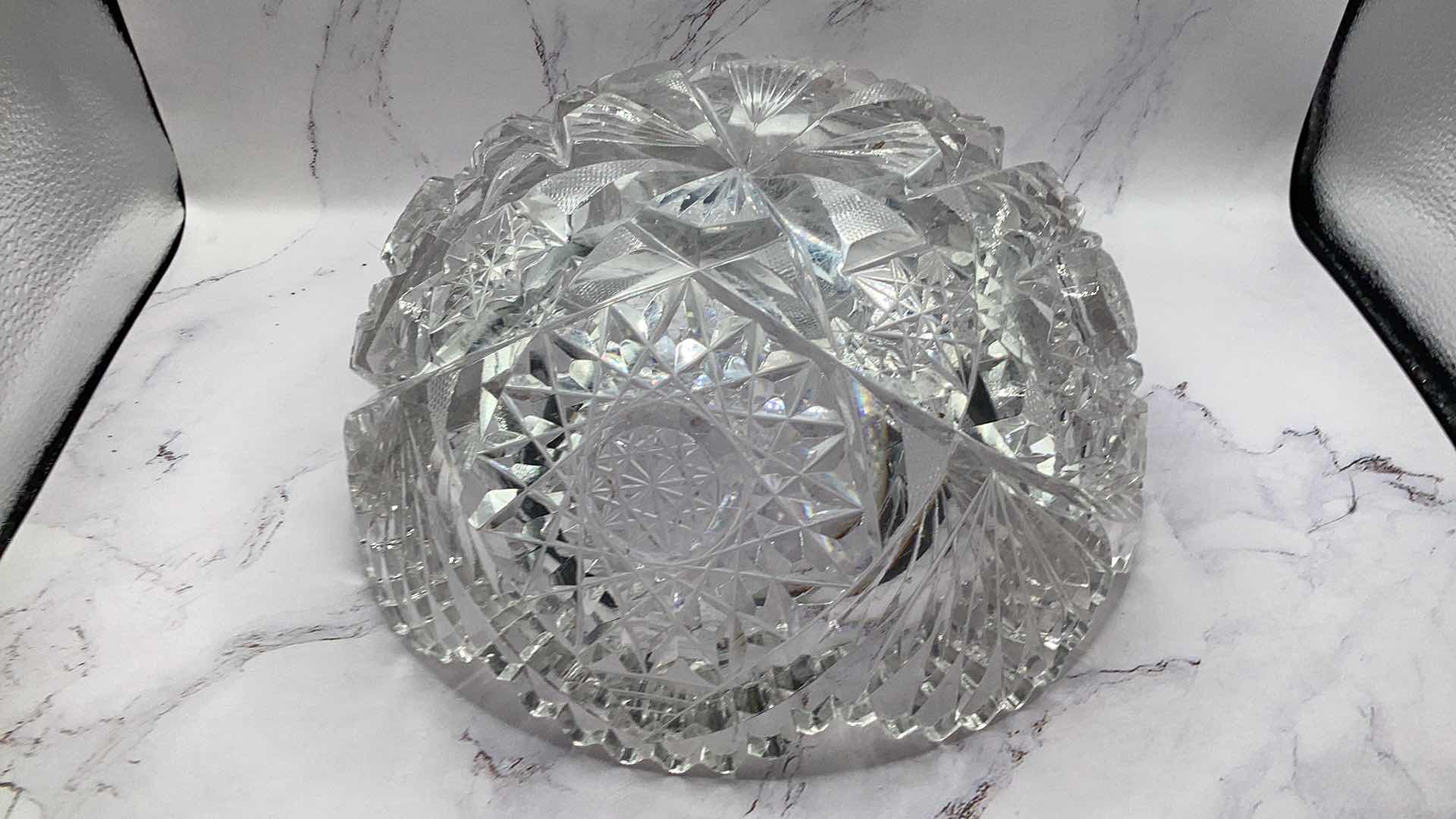 Photo 1 of LENOX PICTURE FRAME, LEADED CUT CRYSTAL BOWL AND 3 DESSERT CUPS