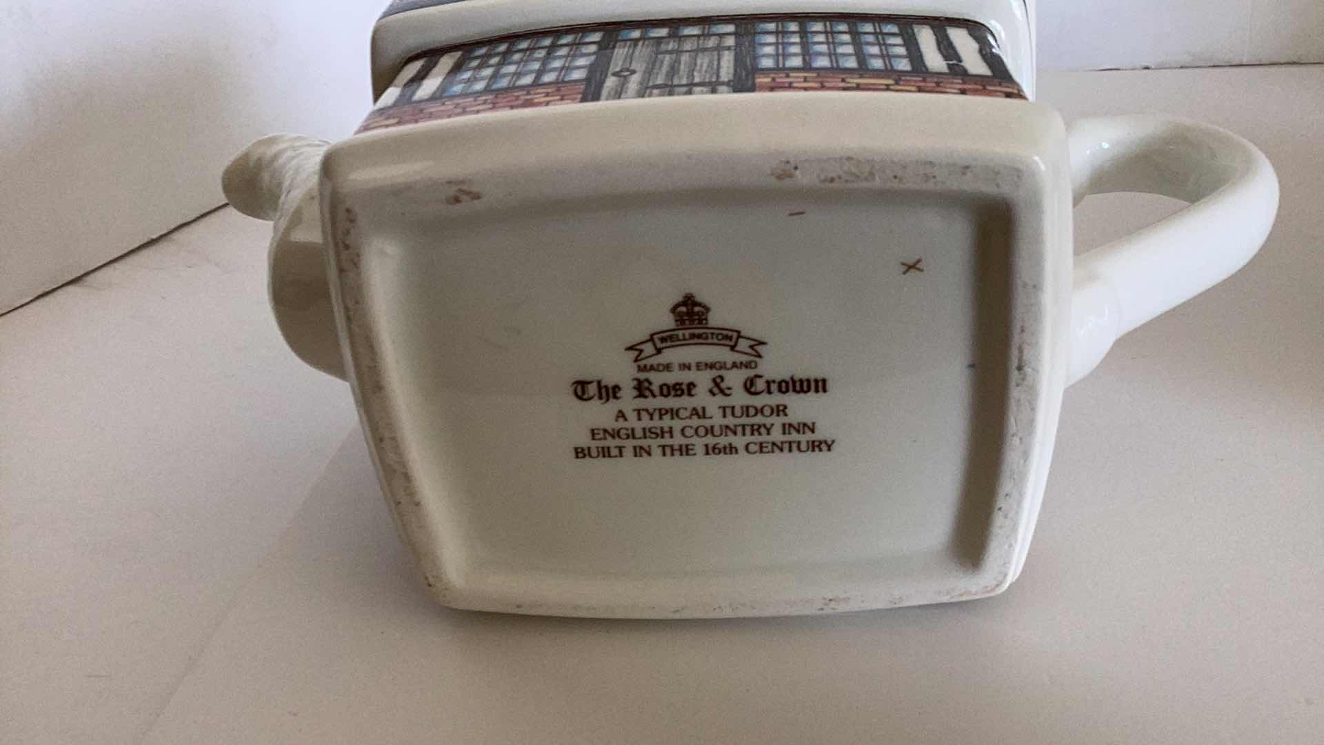 Photo 1 of 3 PIECE PORCELAIN - TEAPOT ARTHUR WOOD AND SON STAFFORDSHIRE ENGLAND NUMBERED, TEAPOT THE ROSE AND CROWN MADE IN ENGLAND, TEAPOT TELEFLORA