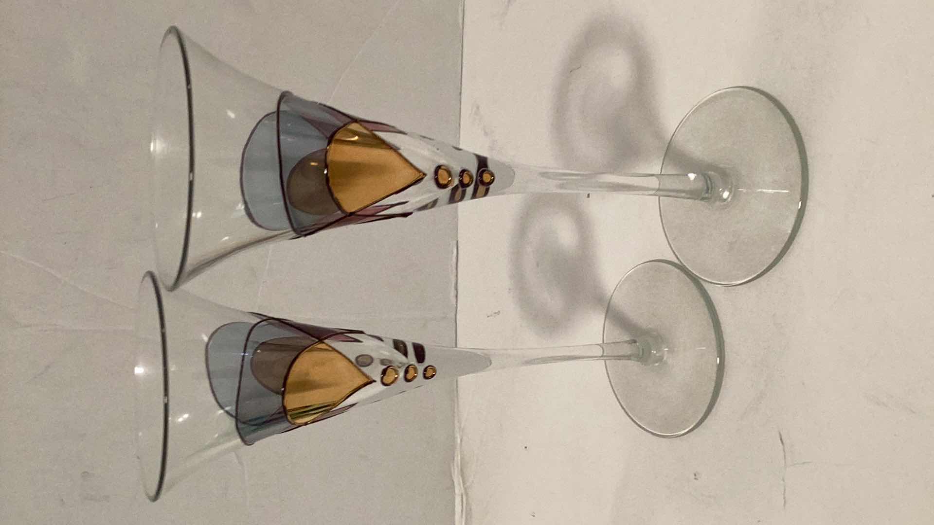 Photo 1 of 2 VINTAGE DECANTERS WITH GLASSWARE