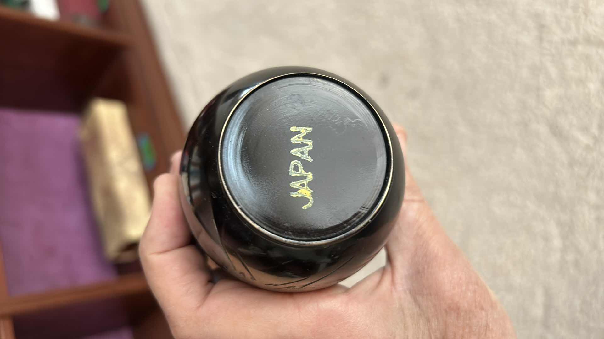 Photo 11 of 4 PIECE HOME DECOR COLLECTIBLES HAND MADE PLATE ITALY 24K GOLD, FIGURINE MADE ON ITALY, 2 ASIAN VASES