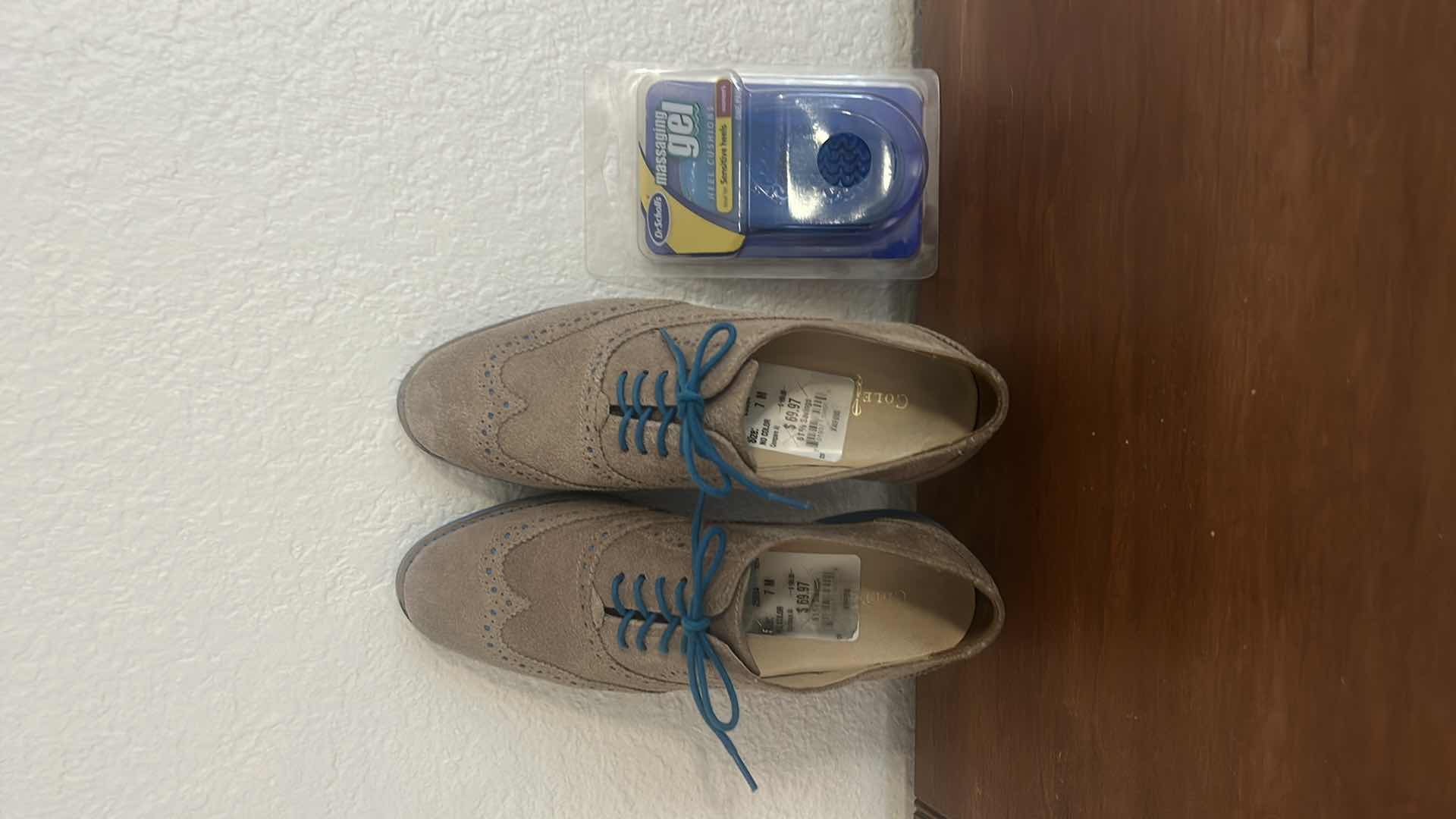 Photo 1 of COLE HAAN SUEDE OXFORDS SIZE 7 and MASSAGING GEL INSERT