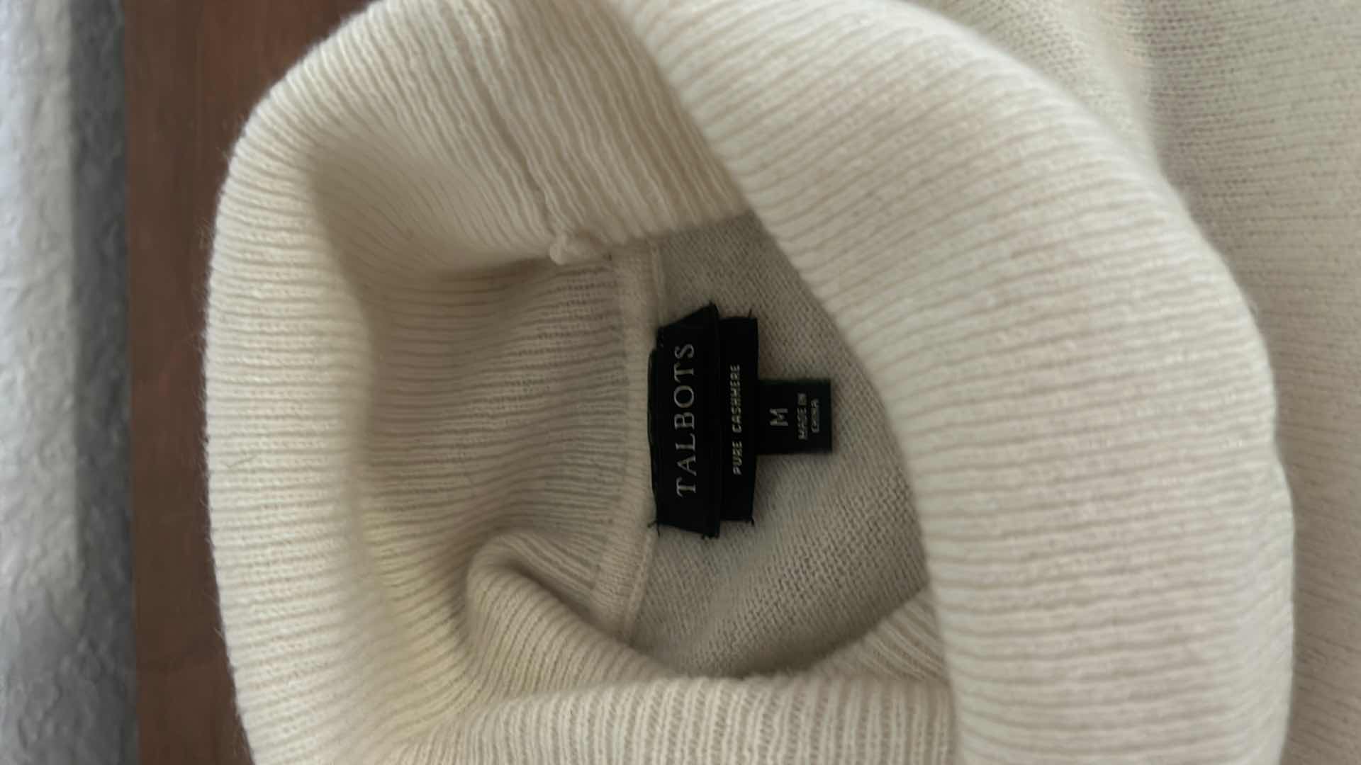 Photo 1 of 100% CASHMERE TURTLENECK SWEATER FROM TALBOTS, SIZE M