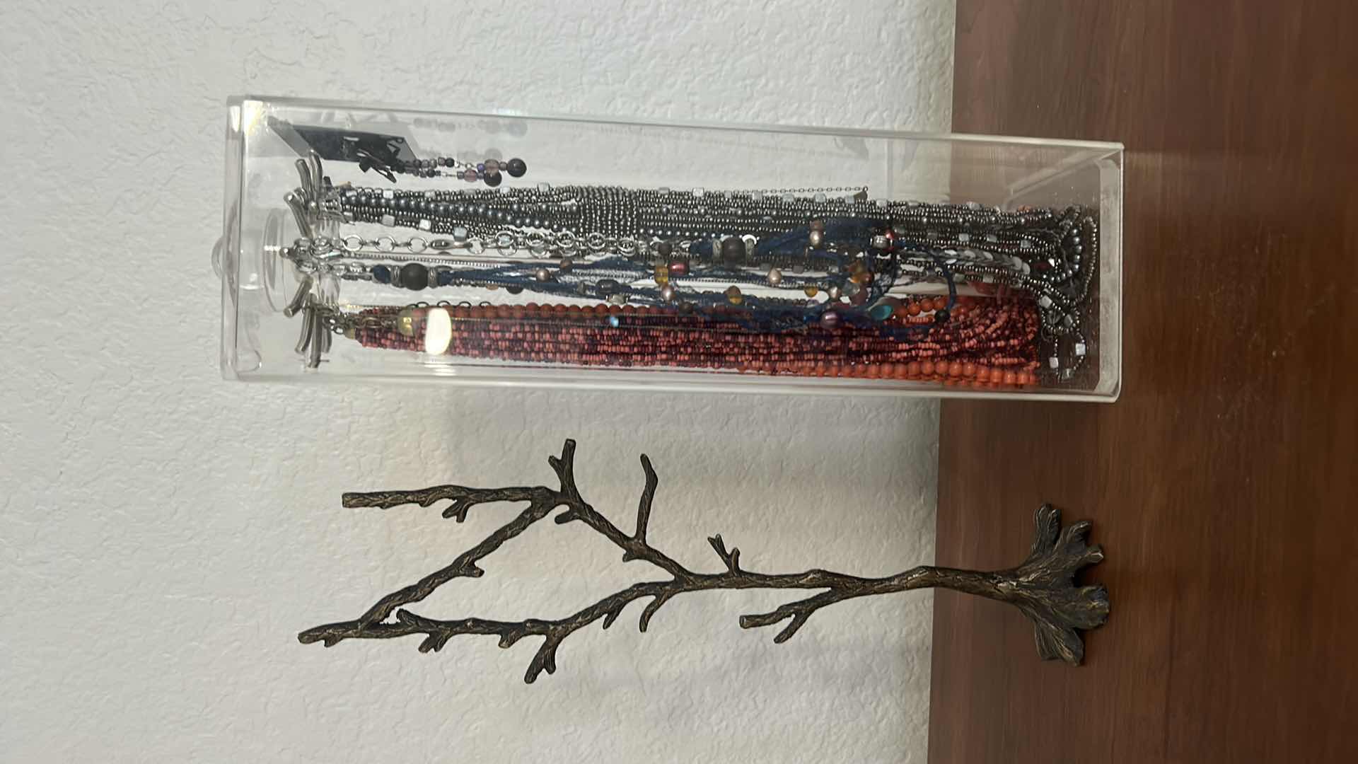 Photo 1 of COSTUME JEWELRY NECKLACES AND TWO HOLDERS