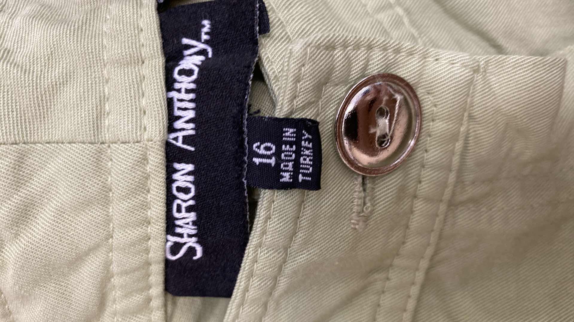 Photo 1 of NWT WOMEN’S SIZE 16 - 2 PAIRS SHARON ANTHONY LIGHT WEIGHT PANTS $29.95 and $39.95