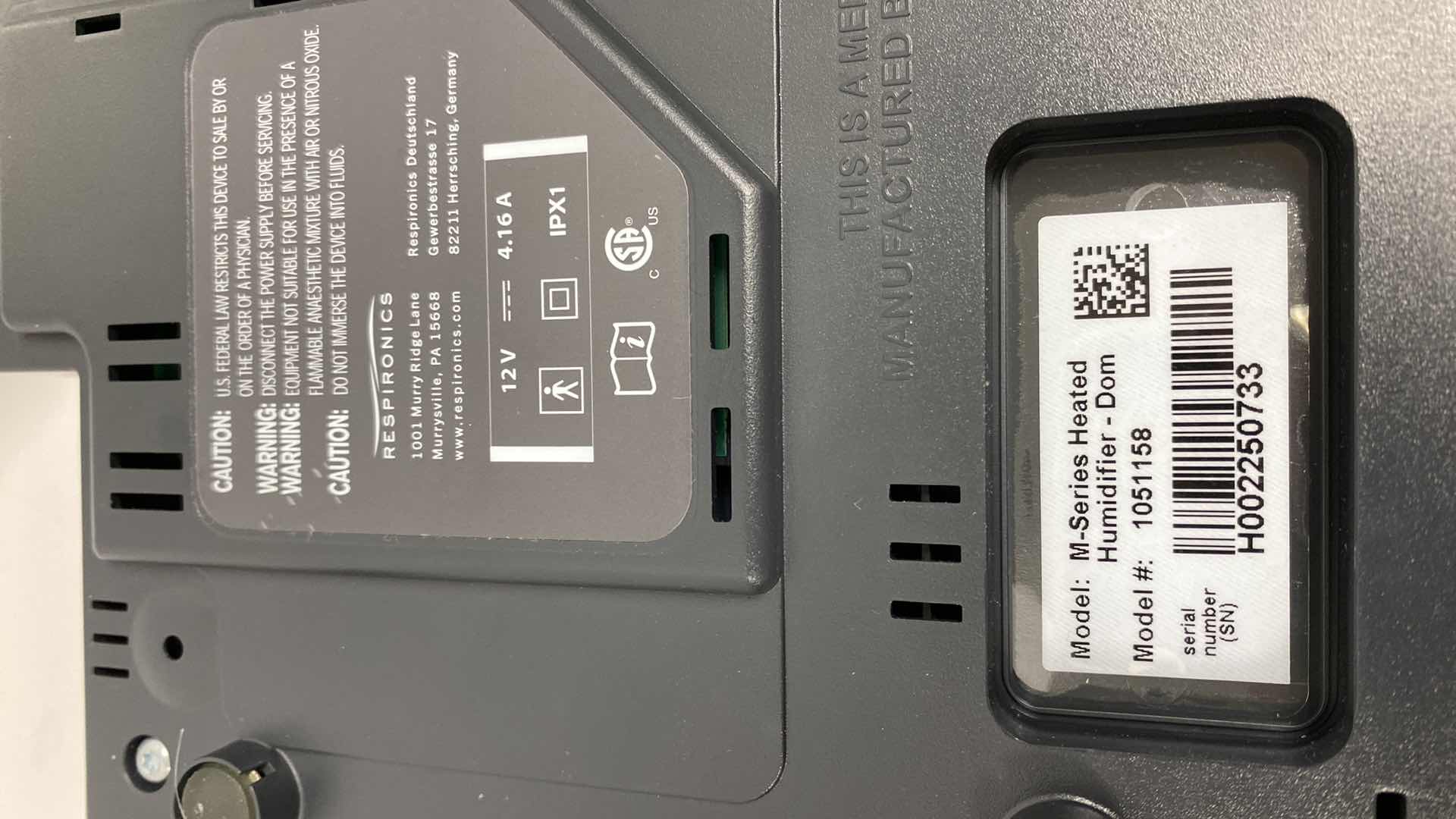 Photo 1 of RESPIRONICS C-PAP WITH MANUAL AND BAG