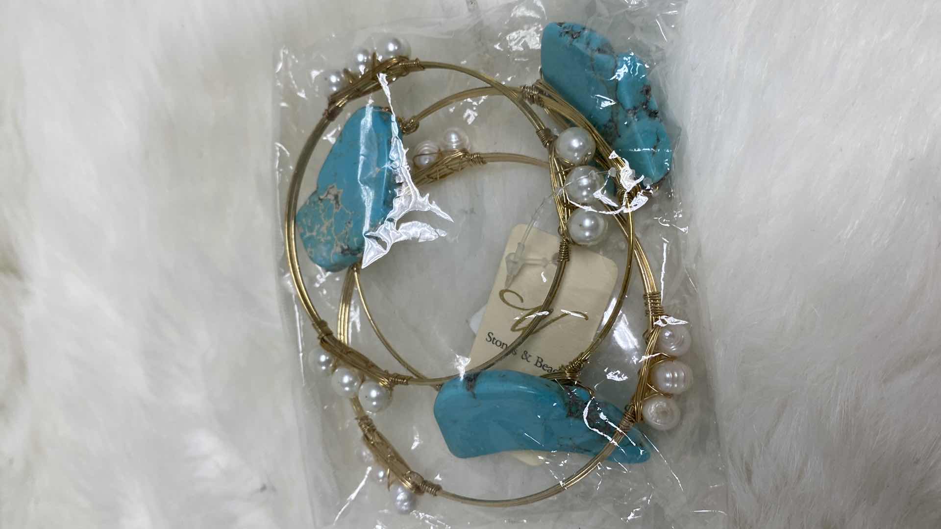 Photo 1 of NEW PAIR OF BRACELETS COSTUME JEWELRY 