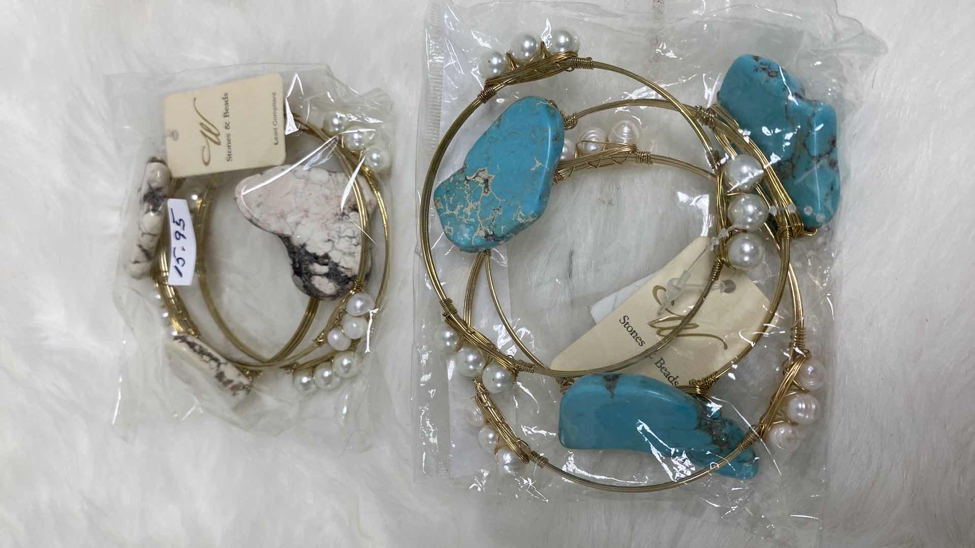 Photo 1 of NEW PAIR OF BRACELETS COSTUME JEWELRY 