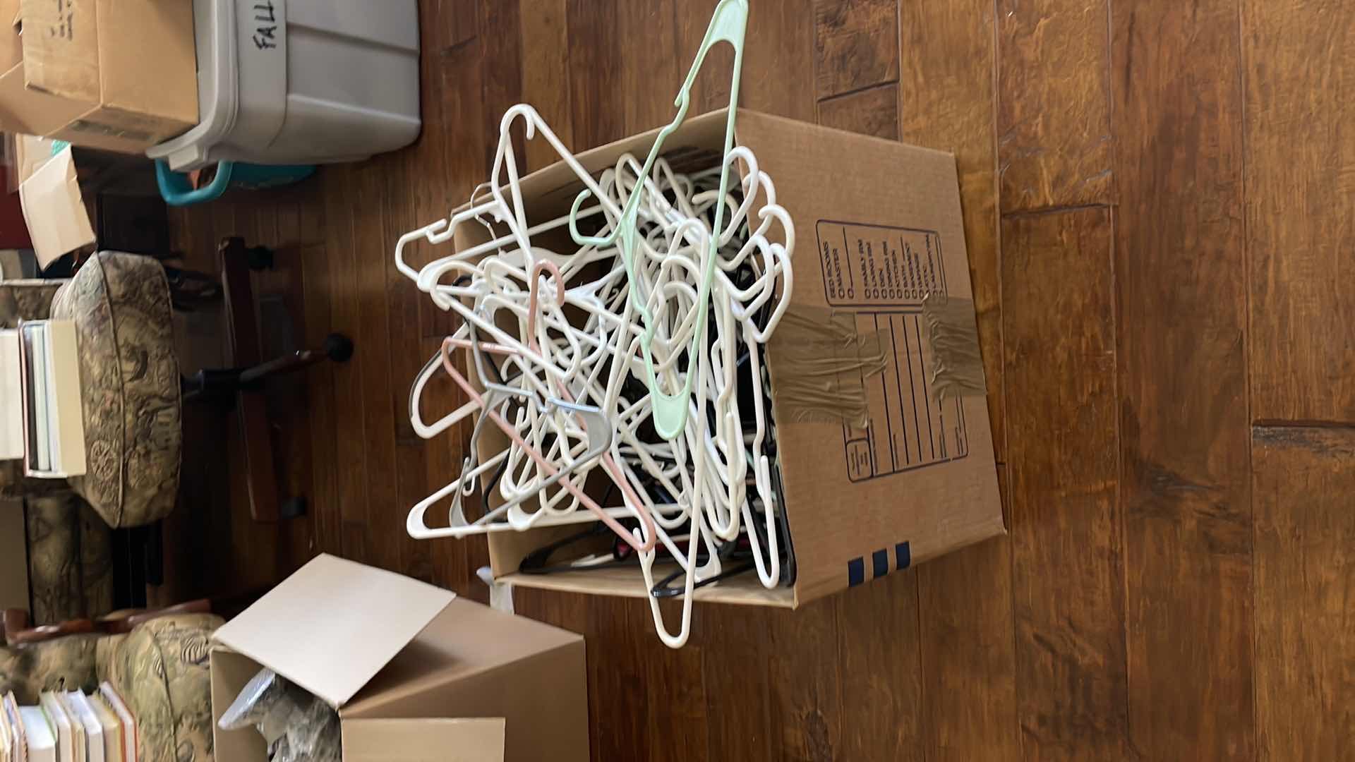 Photo 1 of BOX PLASTIC HANGERS