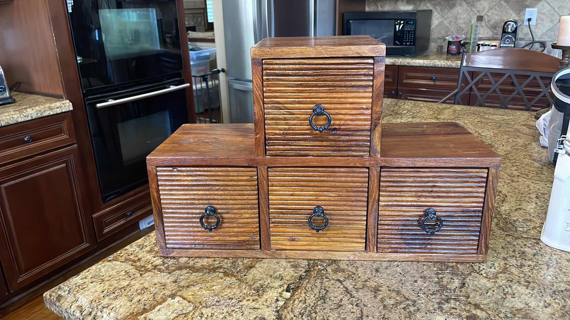 Photo 1 of 4 DRAWER HEAVY HARDWOOD CENTERPIECE 14” , 22”