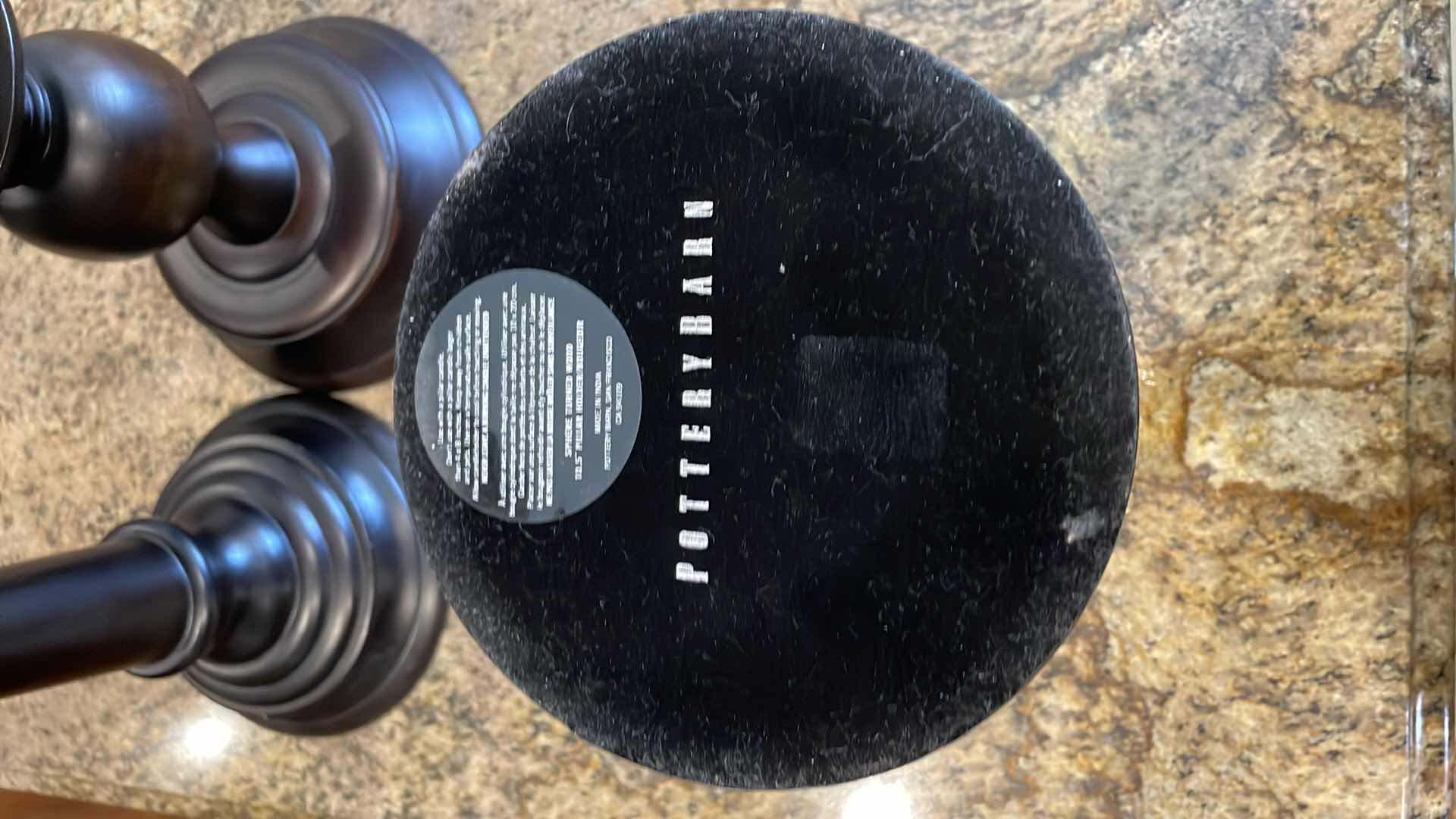 Photo 1 of 3 PC POTTERY BARN CANDLE STICKS 14” , 20” , 24”