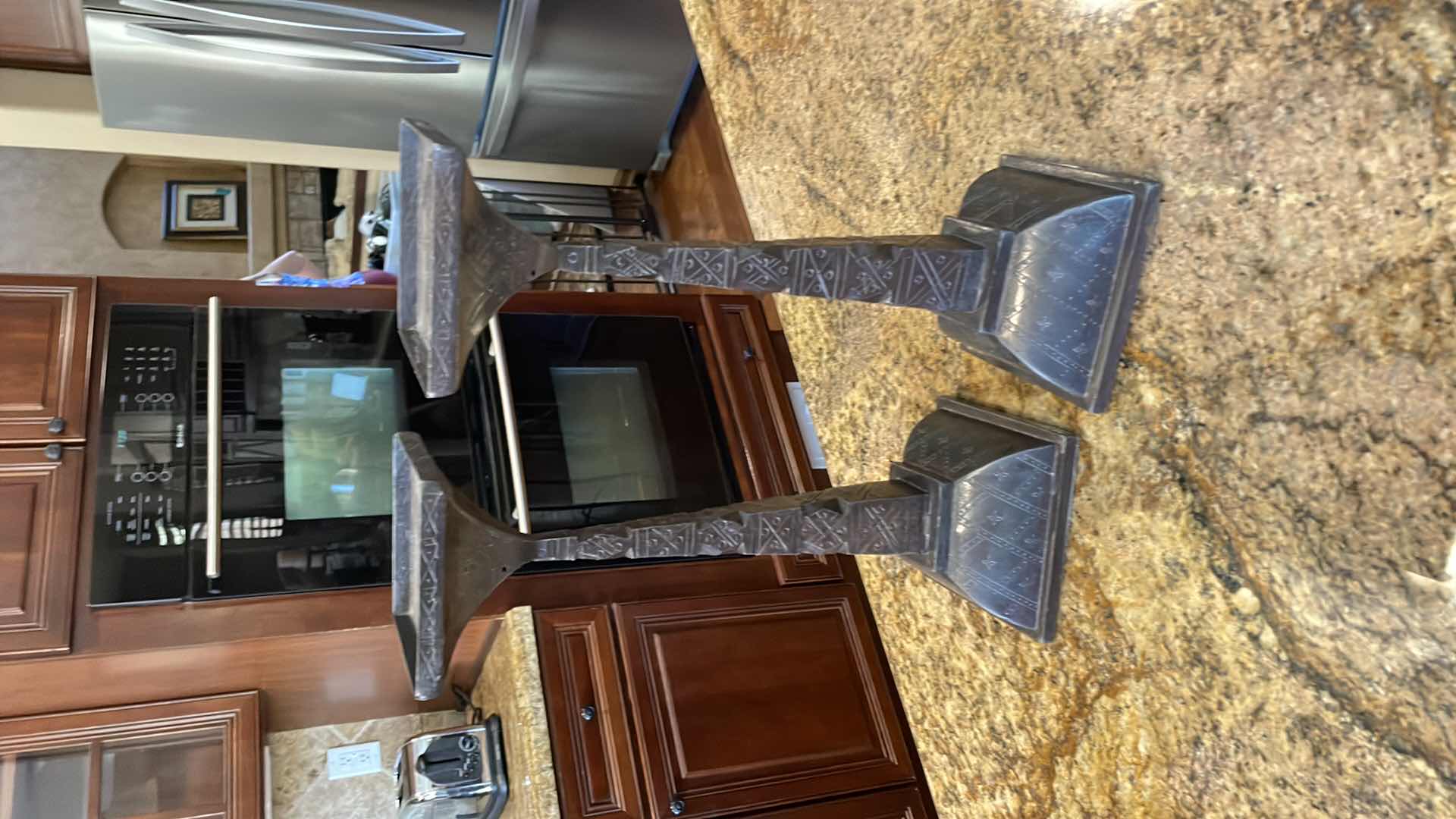 Photo 1 of CANDLE BRASS HOLDERS 15”