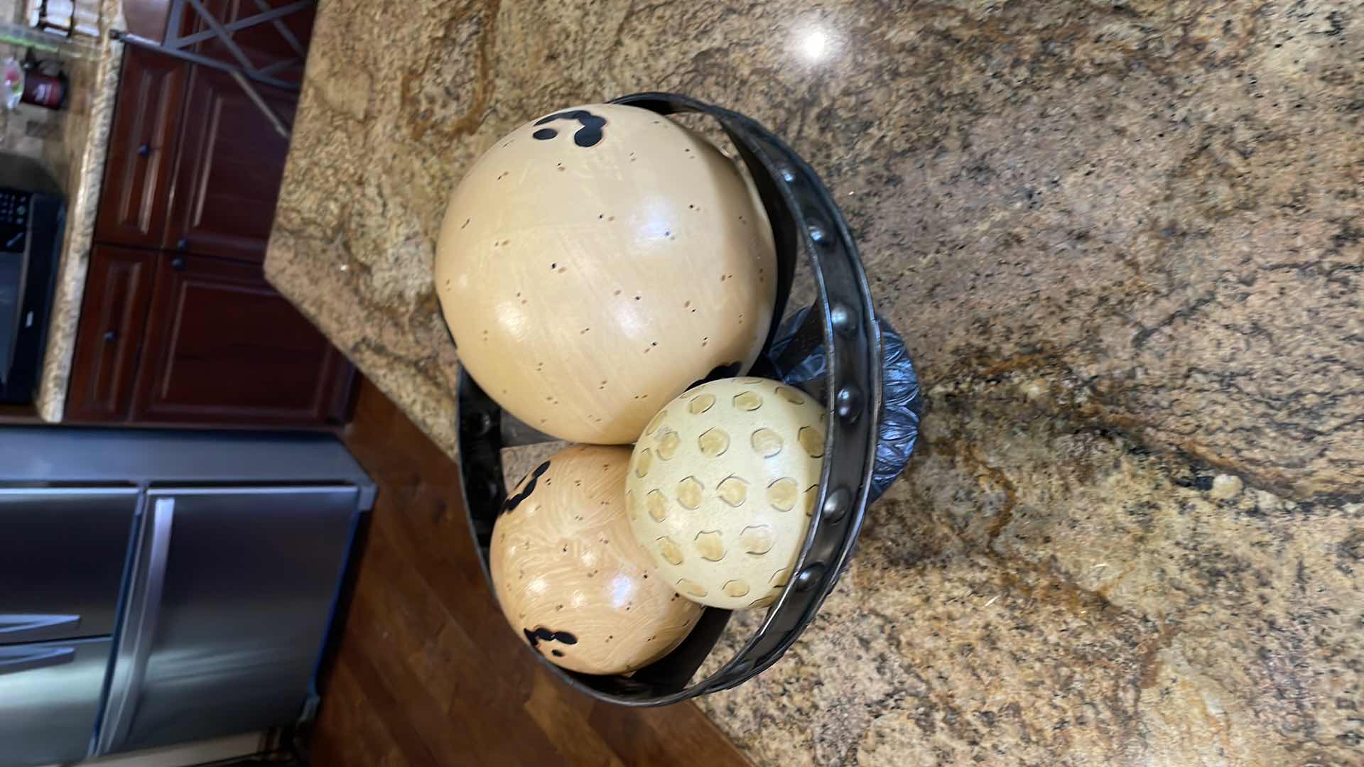 Photo 1 of METAL BOWL DECORATIVE BALLS