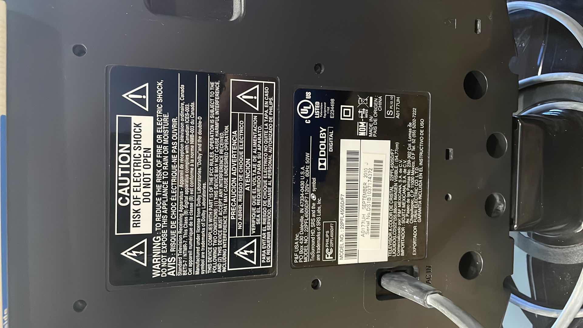 Photo 1 of 19” PHILLIPS TV