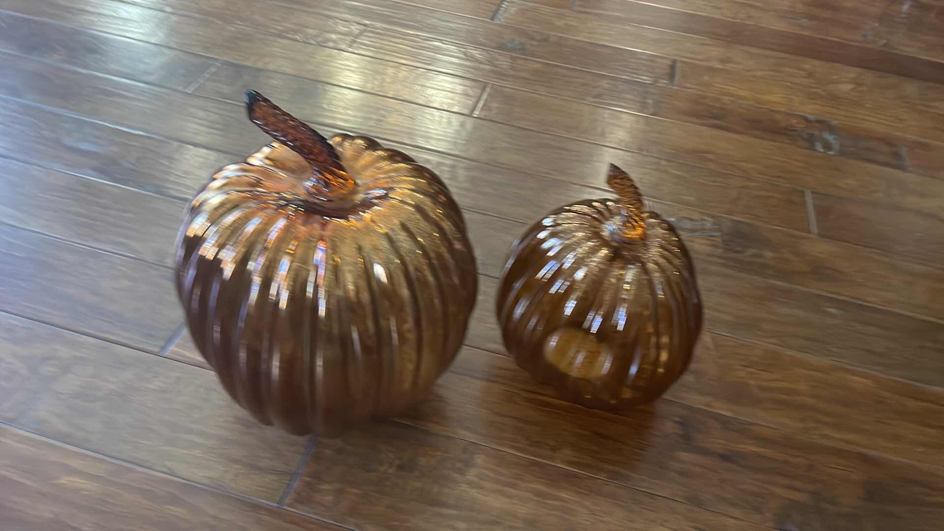 Photo 5 of GLASS PUMPKINS 16” , 12”