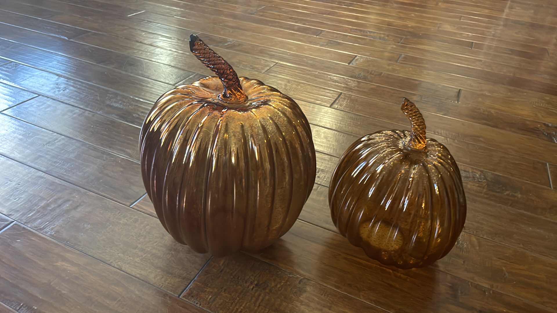 Photo 6 of GLASS PUMPKINS 16” , 12”