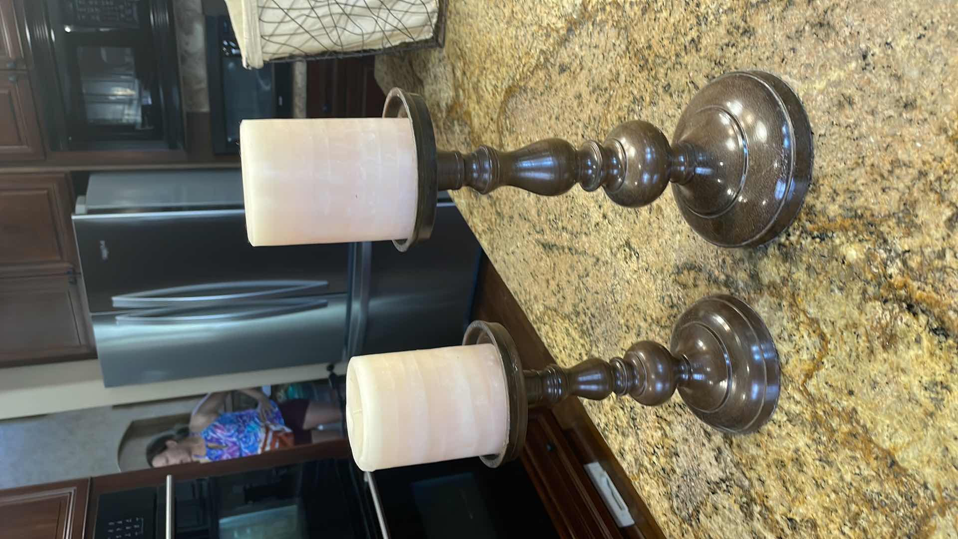 Photo 1 of CANDLE STICKS  METAL 14”, 12”