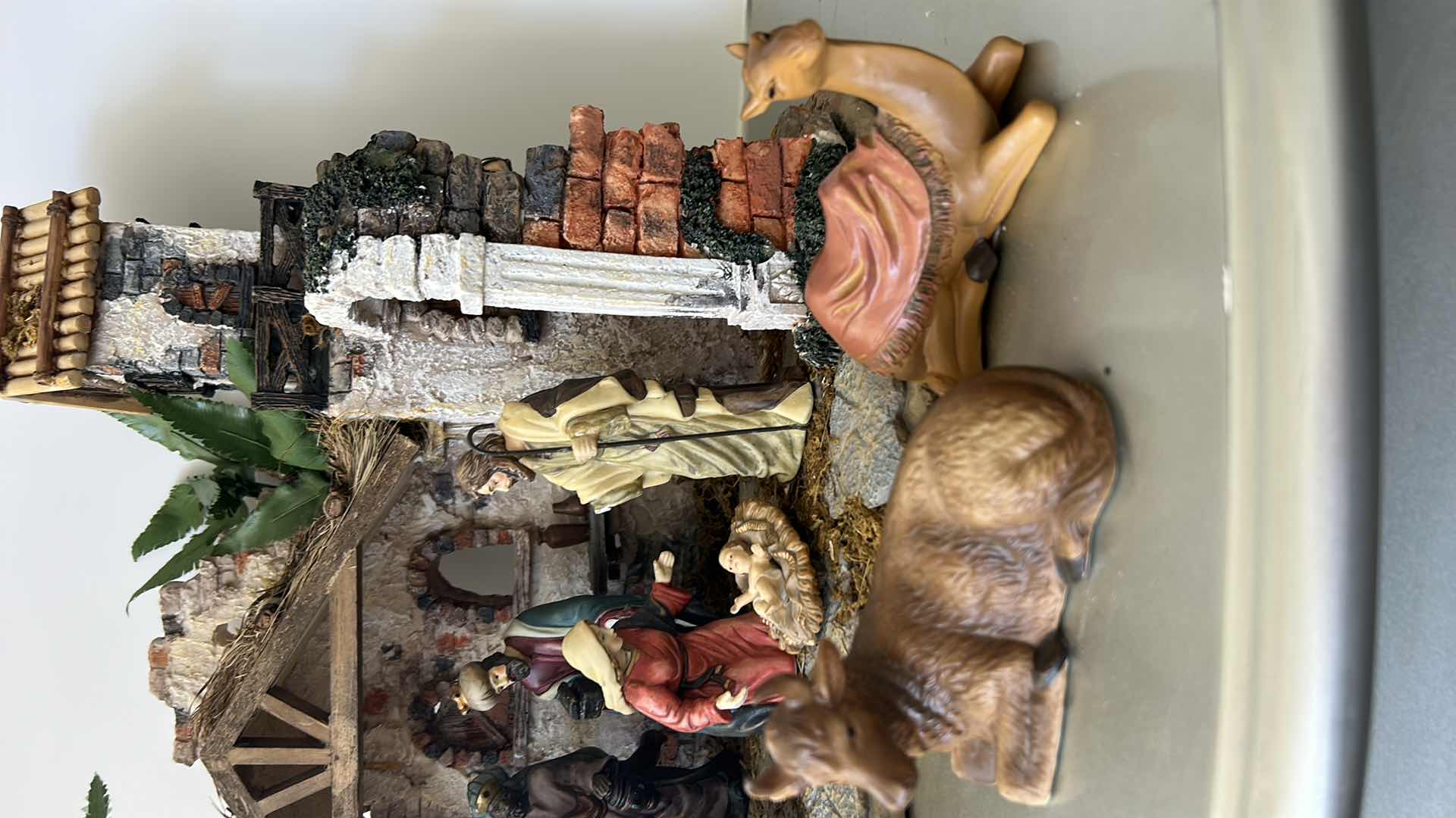 Photo 1 of CERAMIC NATIVITY WITH FIGURES  