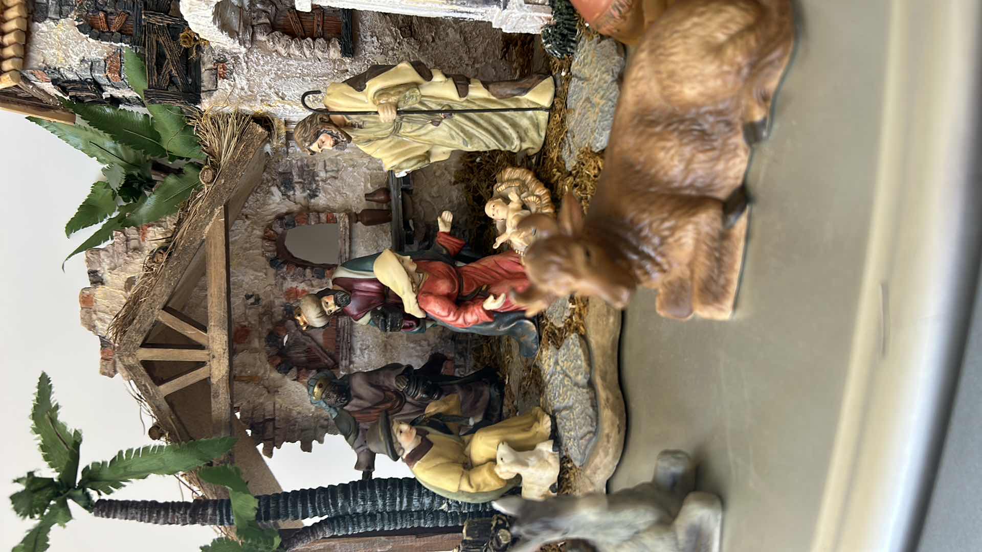 Photo 1 of CERAMIC NATIVITY WITH FIGURES  