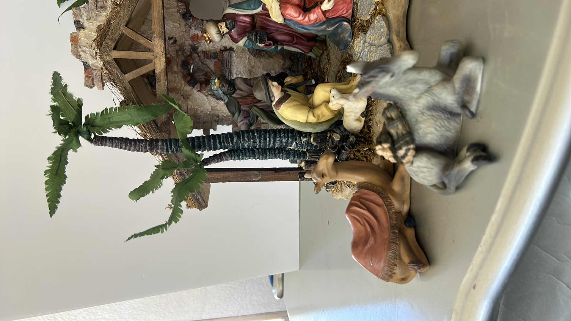 Photo 1 of CERAMIC NATIVITY WITH FIGURES  