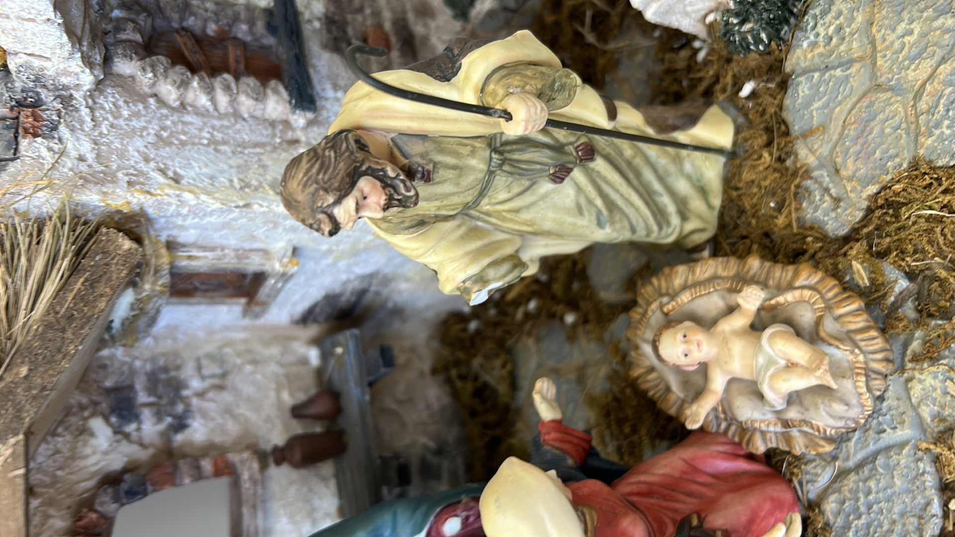 Photo 1 of CERAMIC NATIVITY WITH FIGURES  