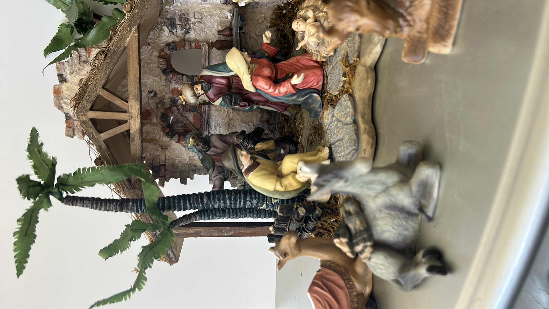 Photo 1 of CERAMIC NATIVITY WITH FIGURES  