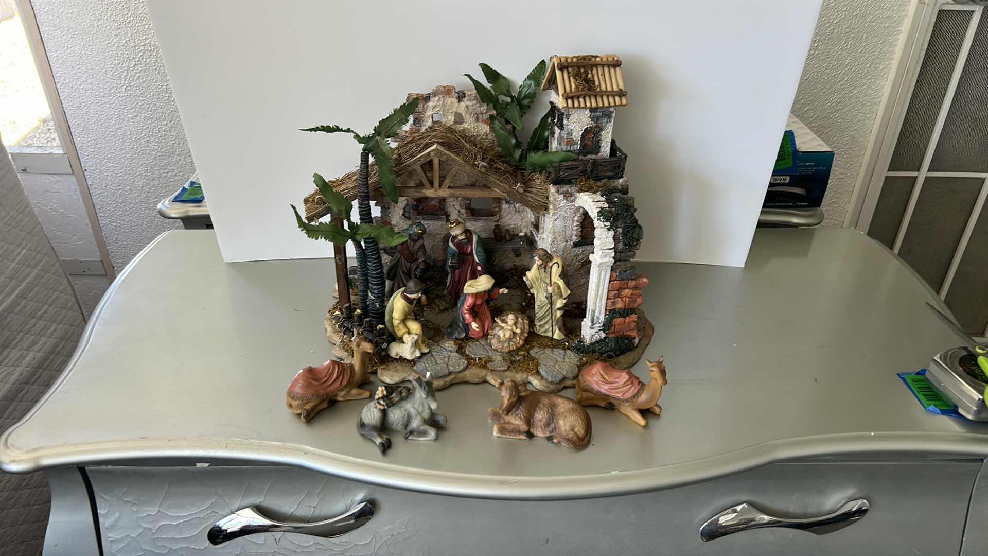 Photo 1 of CERAMIC NATIVITY WITH FIGURES  
