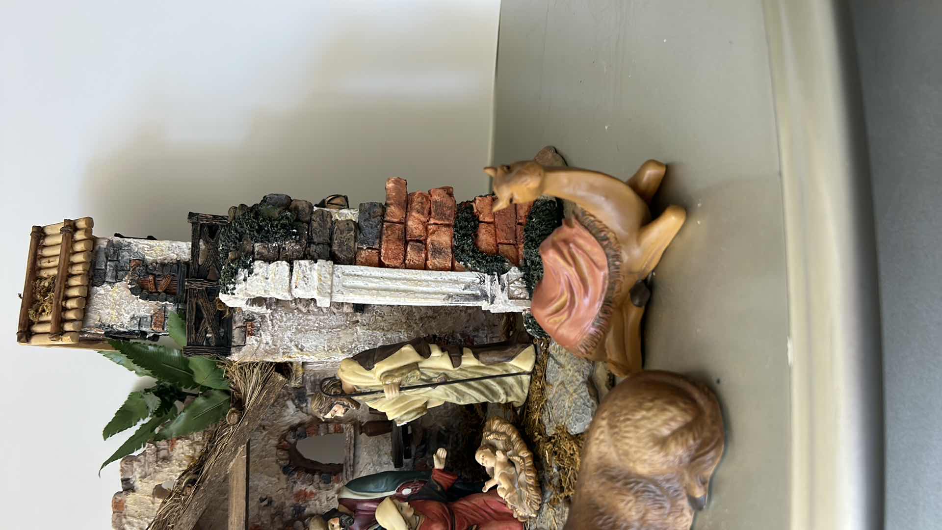 Photo 1 of CERAMIC NATIVITY WITH FIGURES  