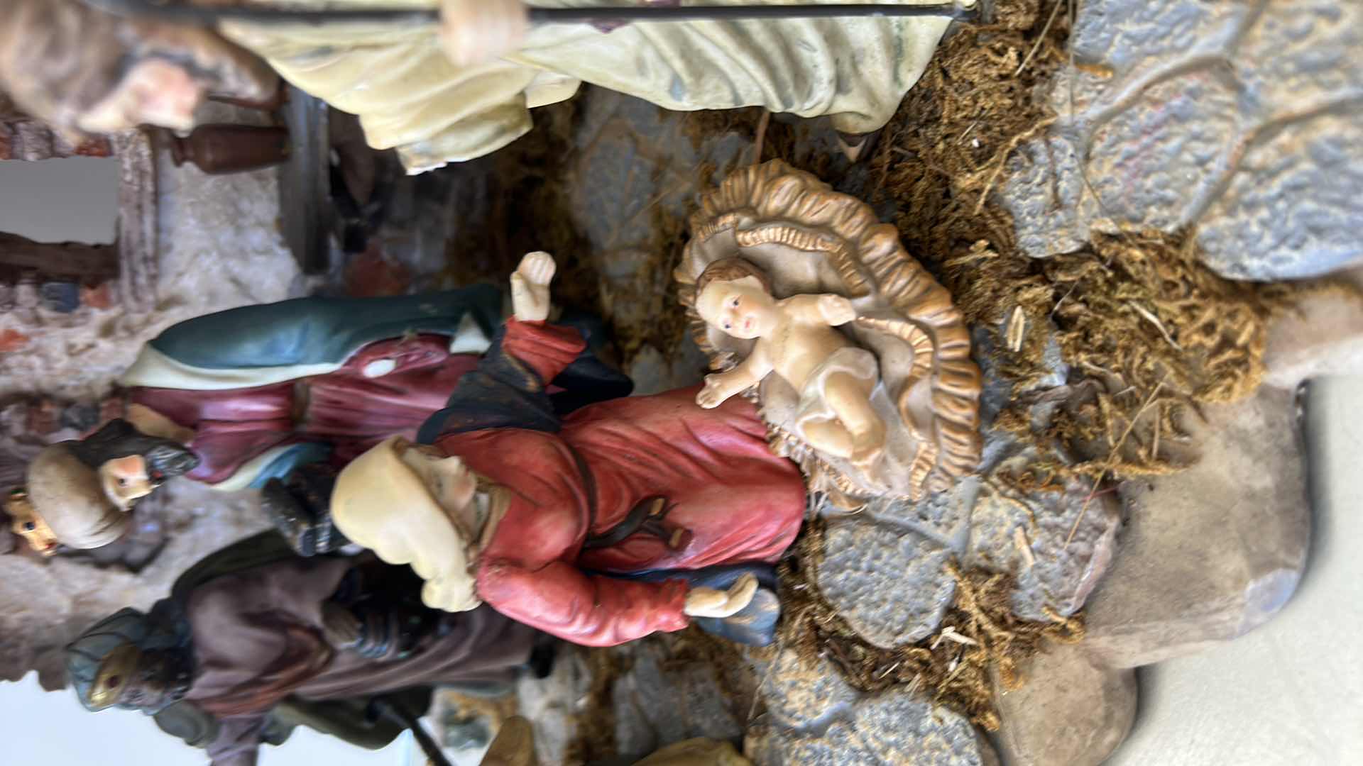 Photo 1 of CERAMIC NATIVITY WITH FIGURES  