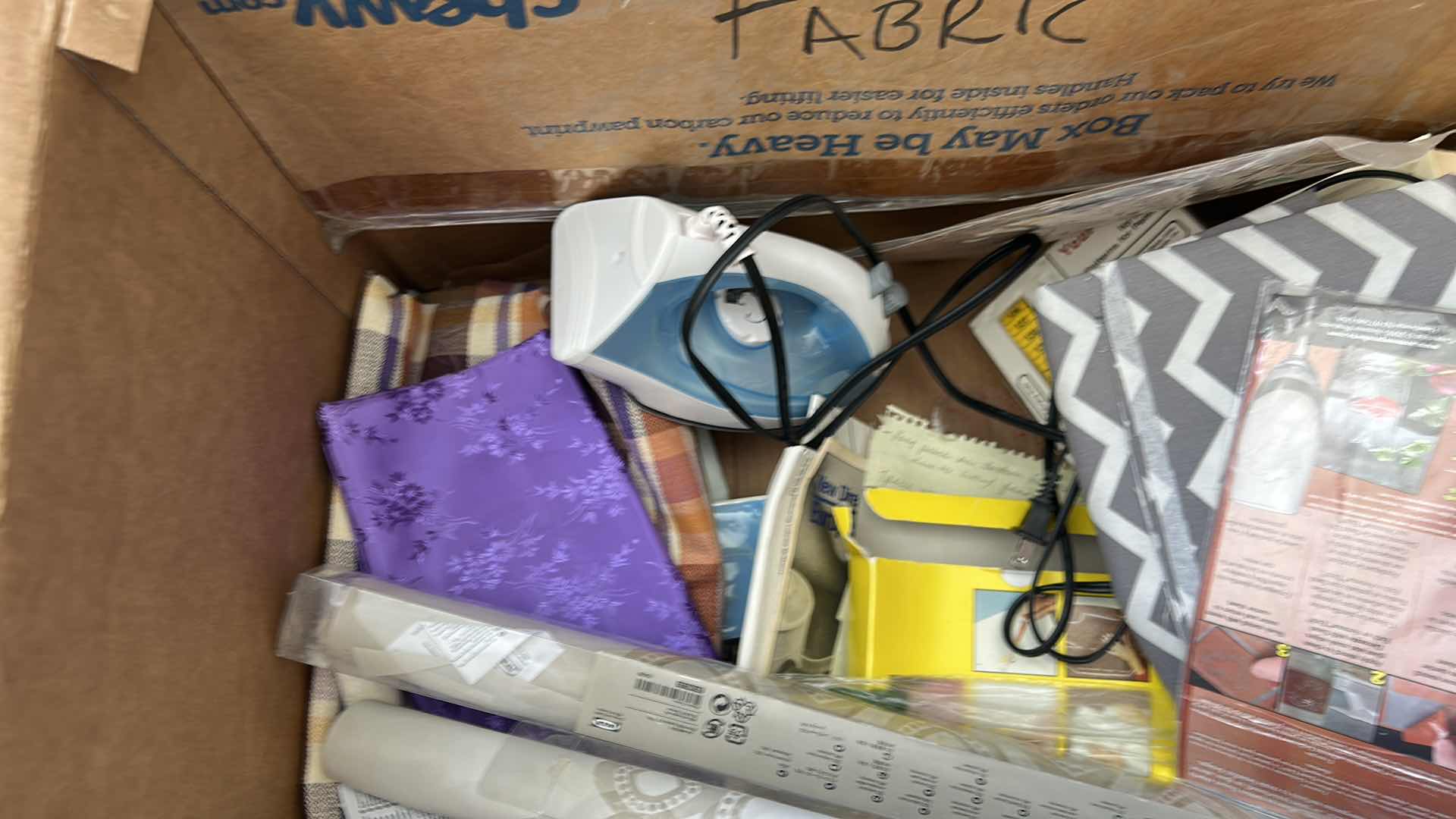 Photo 2 of BOX OF SEWING SUPPLIES AND BOOKS 