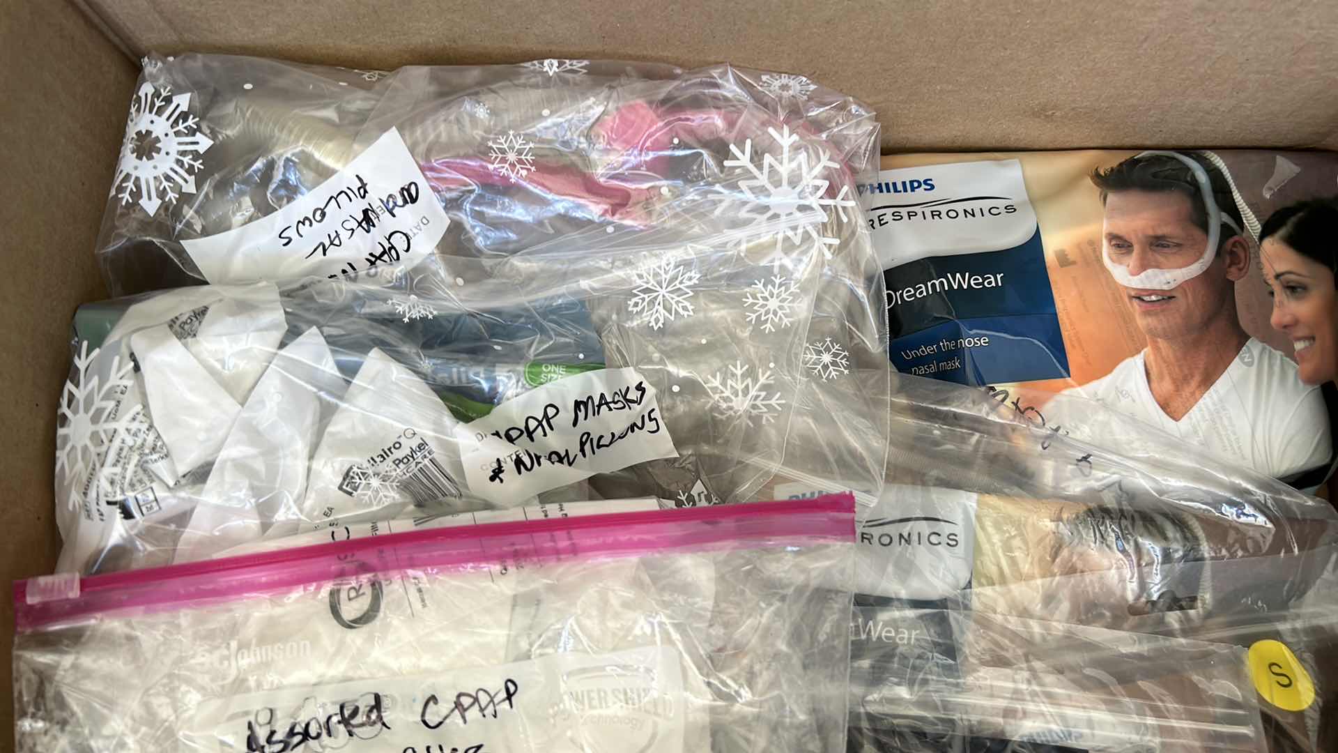 Photo 1 of BOX OF CPAP SUPPLIES