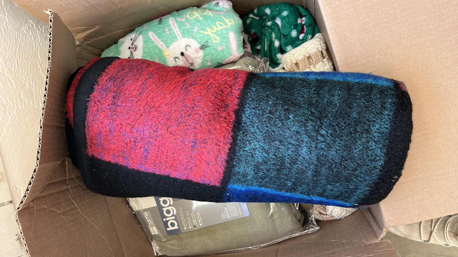Photo 1 of BOX OF BLANKETS