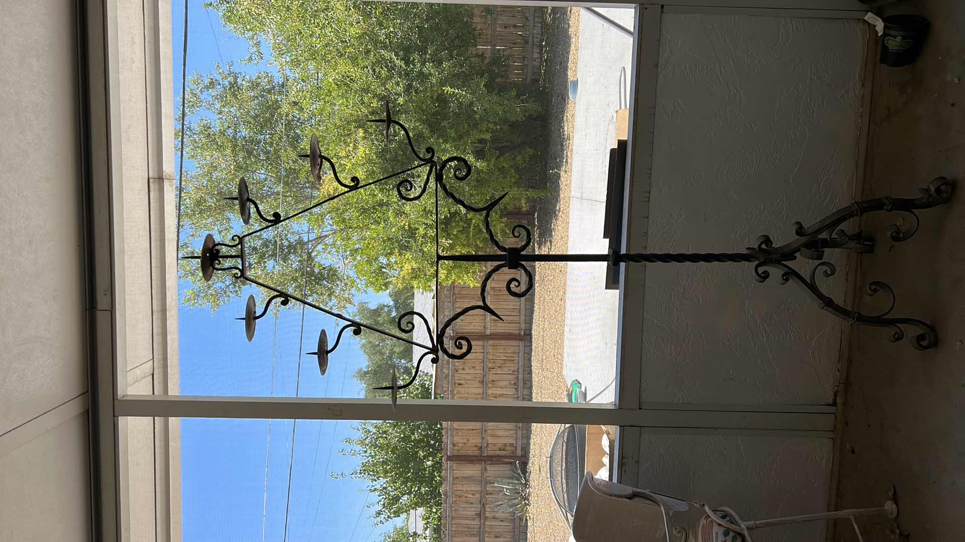 Photo 1 of HEAVY WROUGHT IRON CANDLE HOLDER 6’