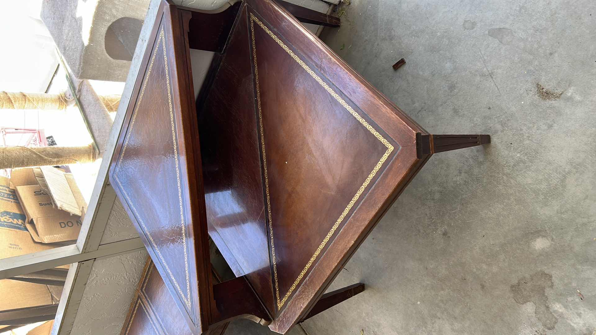 Photo 1 of VINTAGE 2 TIER CORNER TABLE 30” x 30” x 26”