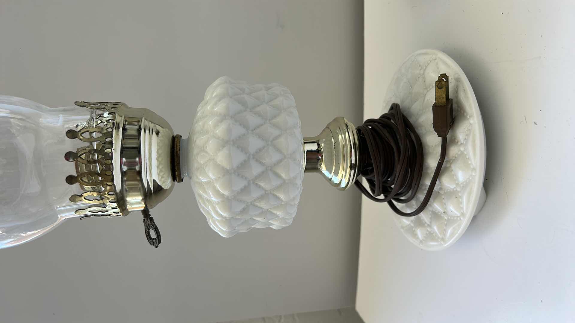 Photo 1 of 2-VINTAGE HURRICANE LAMPS TALLEST 19”